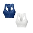 thumbnail image 1 of VISALY women sports bra pack Plus Size Strapless Bras for Women, 2Pc Solid Color Women's Lace Bra Women Plus Size Vest Crop Wire Bra Lingere, Bra Women Full Support Sports Bra Women, Rose Gold,XL, 1 of 9