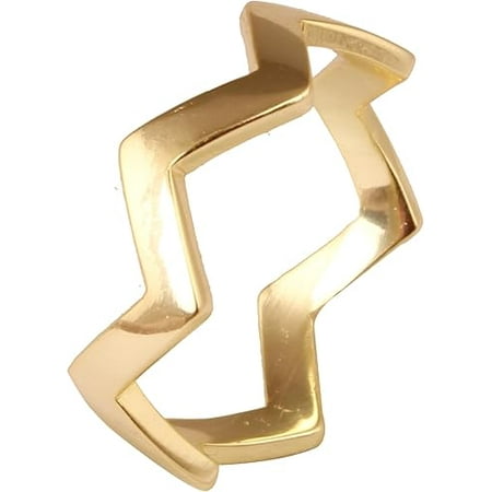 VISHUDDHA Women's Brass Anniversary Statement Band Ring Fashion Jewelry for Gift, 9