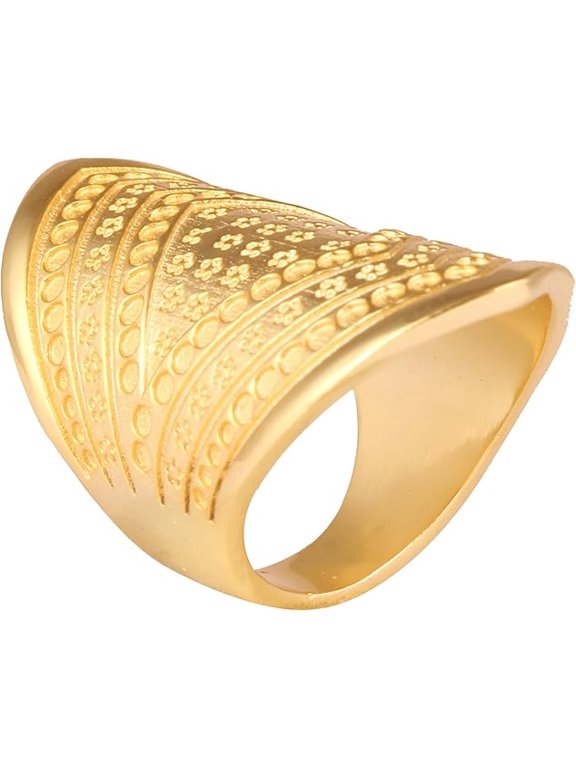 Women's Brass Anti Tarnish Band Ring Fashion Jewelry for Gift on Special Occasion,6
