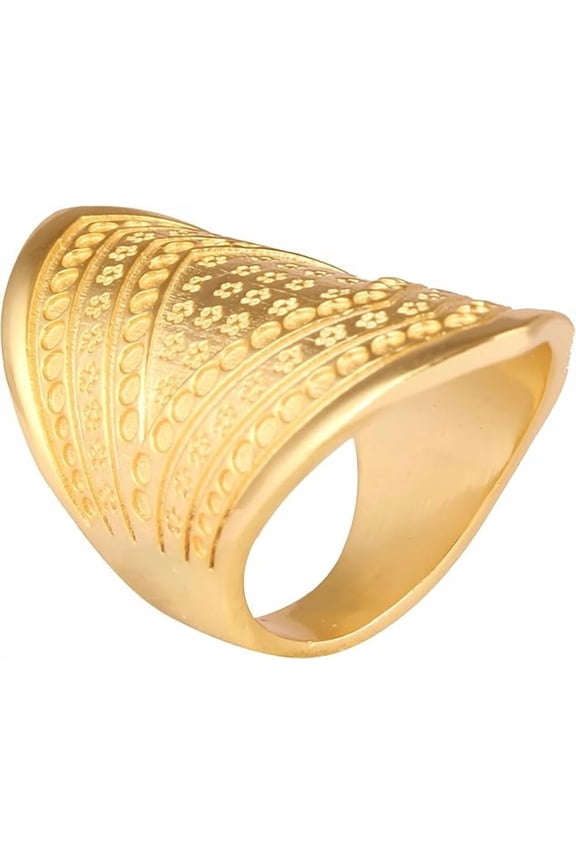 Women's Brass Anti Tarnish Band Ring Fashion Jewelry for Gift on Special Occasion,9