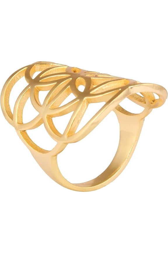 Women's Brass Anti Tarnish Ring Fashion Jewelry for Gift on Special Occasion,6