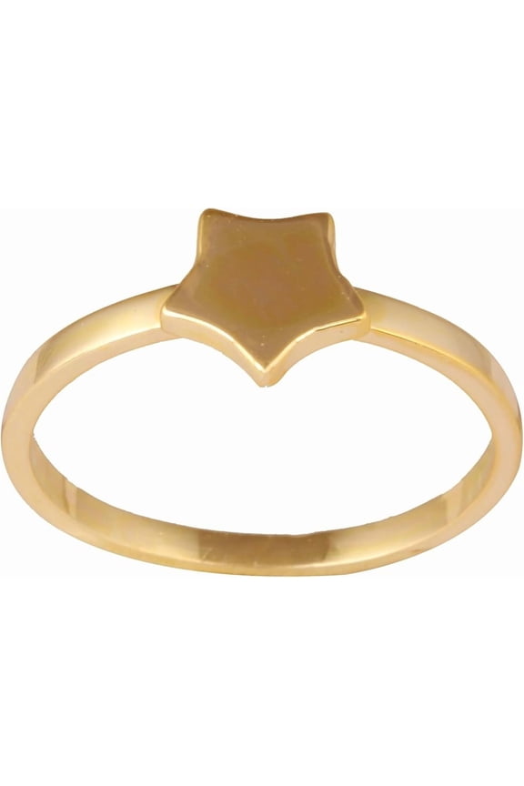Women's Brass Anti Tarnish Star Ring Fashion Jewelry for Special Occasion,7