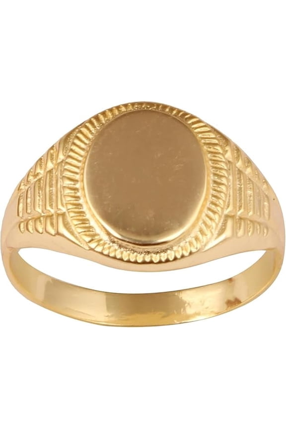 Women's Brass Anti Tarnish Statement Band Oval Shape Ring Fashion Jewelry for Gift,7