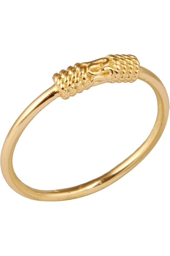 Women's Brass Anti Tarnish Statement Band Ring Fashion Jewelry for Anniversary Gift,9