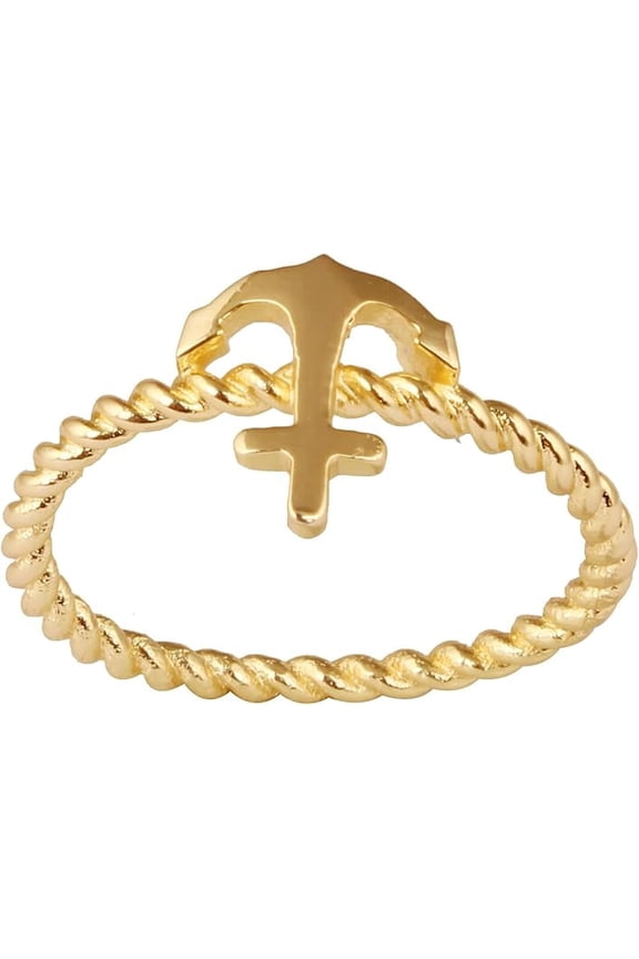 Women's Brass Anti Tarnish Statement Band Ring Jewelry for Gift on Special Occasion,6