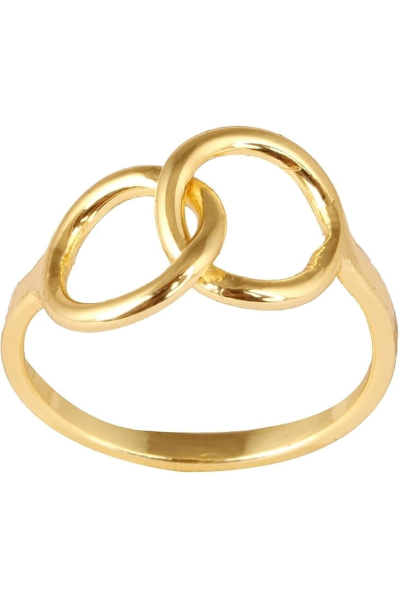 Women's Brass Anti Tarnish Statement Ring for Dailywear,9