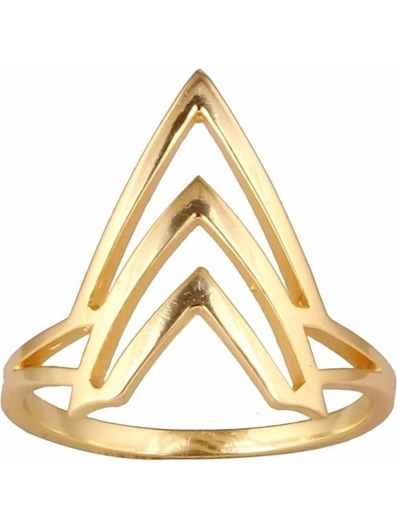 Women's Brass Fashion Statement Band Ring Fashion Jewelry for Gift, 7