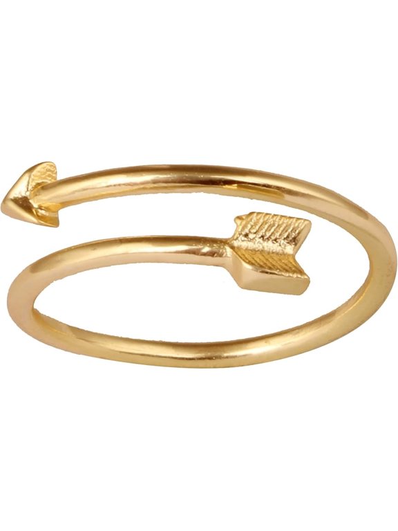 Women's Brass Fashionable Statement Band Ring Fashion Jewelry for Gift, 9