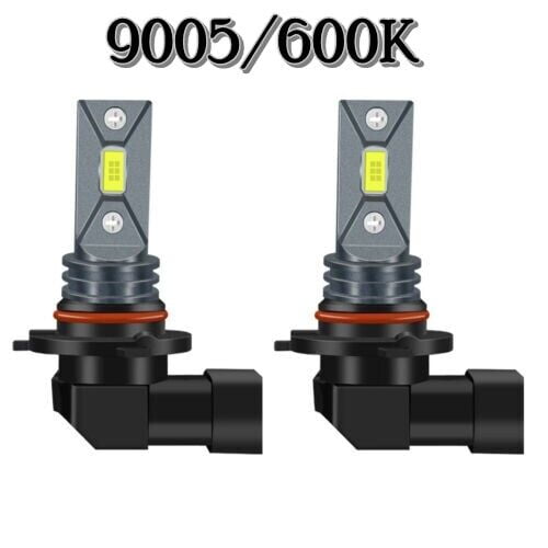 VISIC 2PCS 9005 LED Combo Headlight Fog Light Kit High Low Beam Bulb White 6000K
