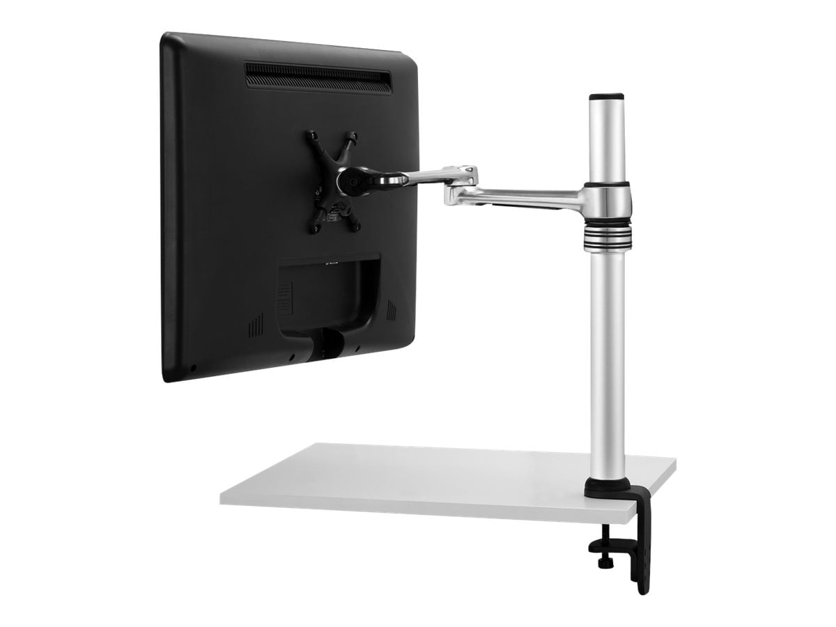 Atdec Focus Articulated Arm - Mounting kit (articulating arm, desk clamp mount) - for LCD display - polished silver - screen size: 12"-24" - TAA Compliant
