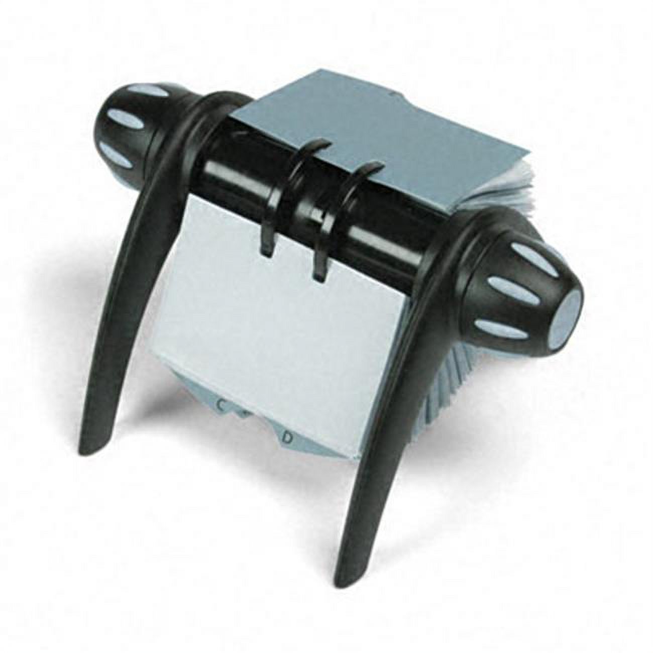 VISIFIX Rotary Business Card File Holds 400 41/8 x 27/8 Cards Black