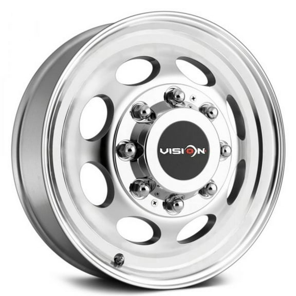 VISION 181Z 19.5X6.75 8X165.1 102ET MACHINED WHEEL