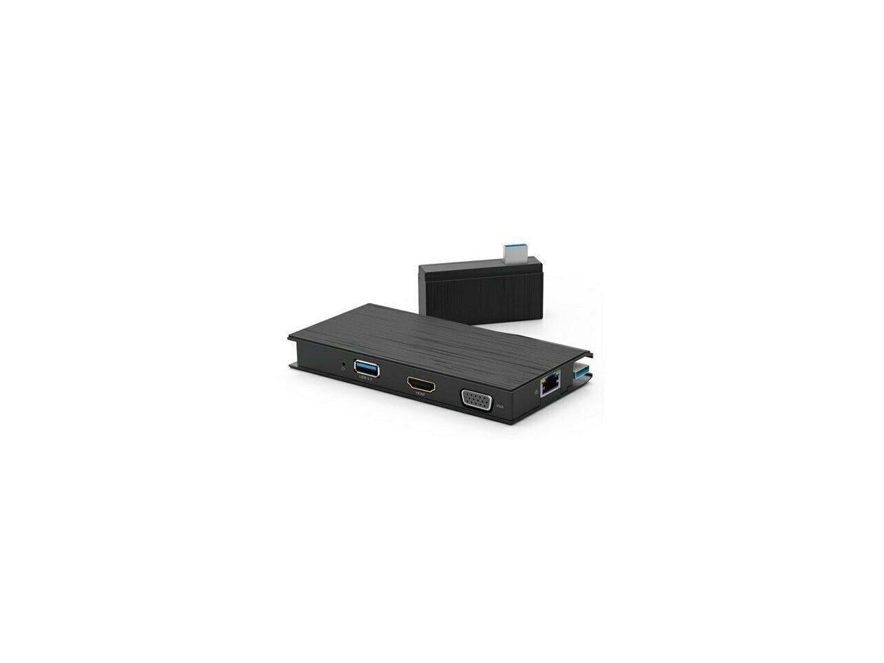 VisionTek VT100 Universal USB 3.0 Portable Dock, Black