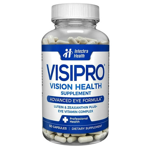 VISIPRO 20-20 Advanced Eye Health Formula - Essential Vision Vitamins, 60 Capsules- Intechra Health