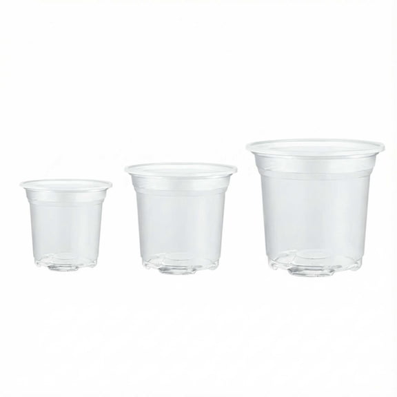 VISUALIZED CLEAR NURSERY POTS: The Clear Nursery Pots Features A Mirror-like Transparency, Facilitating Easy Monitoring Of Water And Soil Humidity.