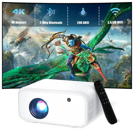 Visulapex Projector 4K 1080P Support, Mini Projector with WiFi and Bluetooth, Outdoor Movie Projectors price history and forecast - Visulapex V3P