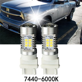 VISVIC 7440 White White LED Turn Signal Light No Hyper Flash Canbus Error Free