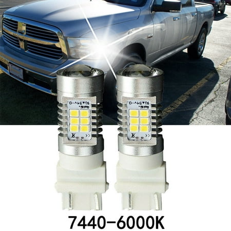 VISVIC 7440 White White LED Turn Signal Light No Hyper Flash Canbus Error Free
