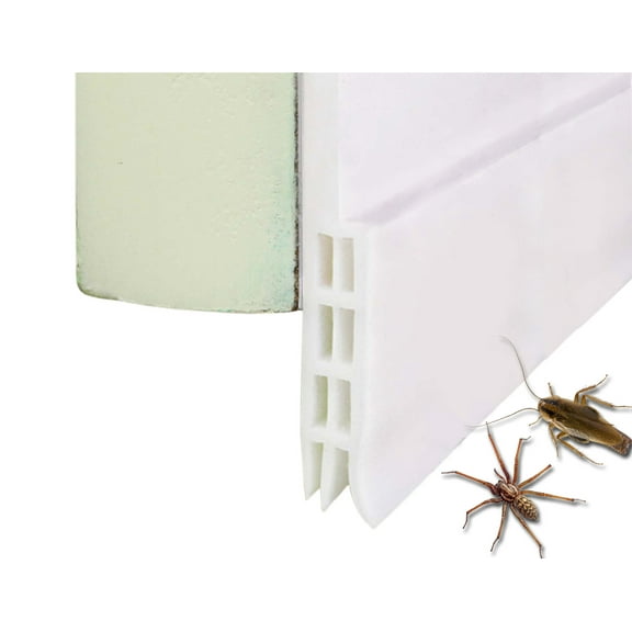 VITAM AMO Door Sweep Door Weather Stripping No Tools Required 2'' Width x 36'' Length Easy Cut to Size