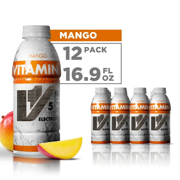 VITAMIN 1 Mango, Hydration Beverage, 16.9 Ounce (Pack of 12)