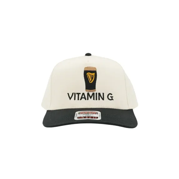 VITAMIN G Embroidered Hat, Funny Adjustable Baseball Cap for Beer Lovers, Unique Unisex Headwear for Parties, Festivals, Casual Outfits and Everyday Streetwear Style