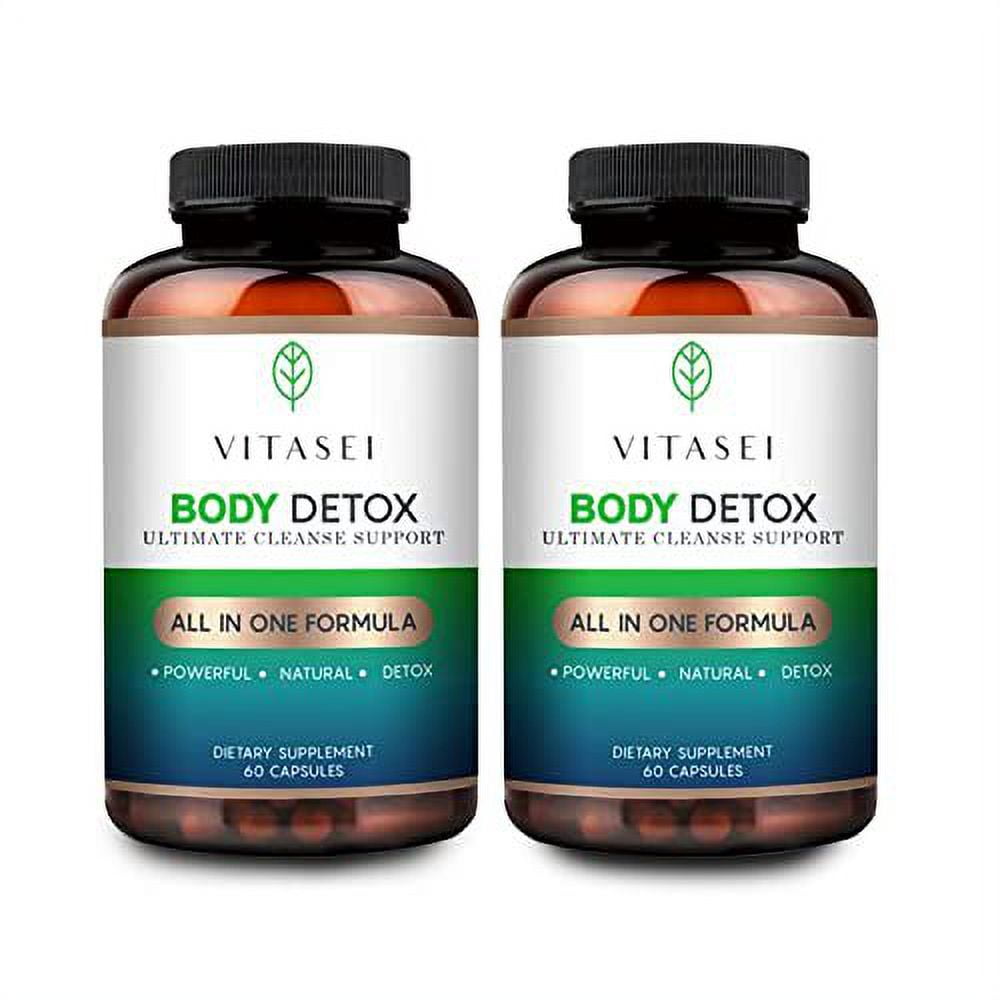 VITASEI Body Detox Capsules, Ultimate Cleanse Support W/Cascara Sagrada