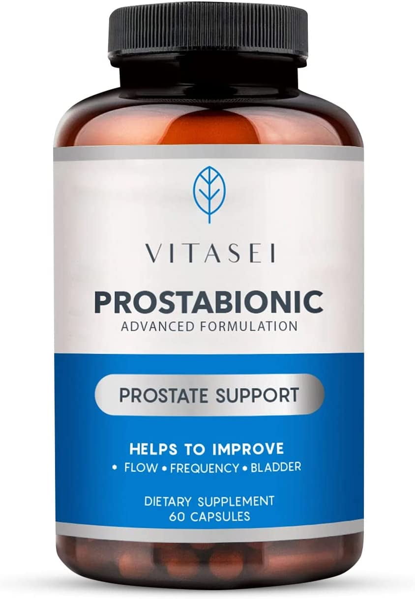 VITASEI Prostabionic Prostate Dietary Supplements for Men W/Saw Palmetto, Bio-quercetin & Pygeum Africanum, Reduce Bathroom Trips, Promotes Sleep & Better Bladder Emptying - 60 Capsules
