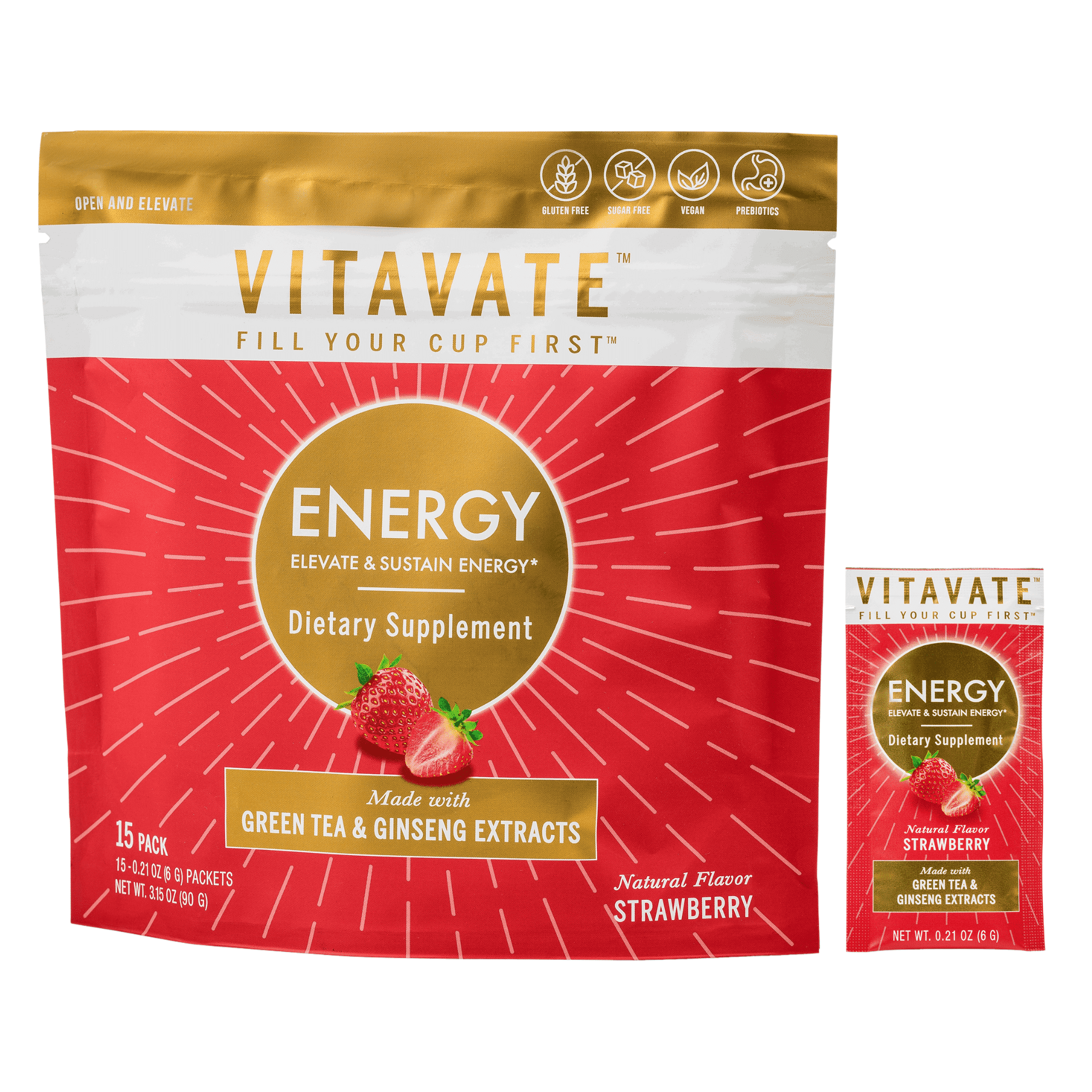 VITAVATE ENERGY Clean Energy Dietary Supplement Powder SugarFree