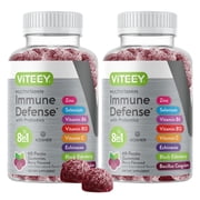 VITEEY Immune Multivitamin Gummies with Probiotics, Immune Support, Berry Flavor, 60 Count, 2 Pack