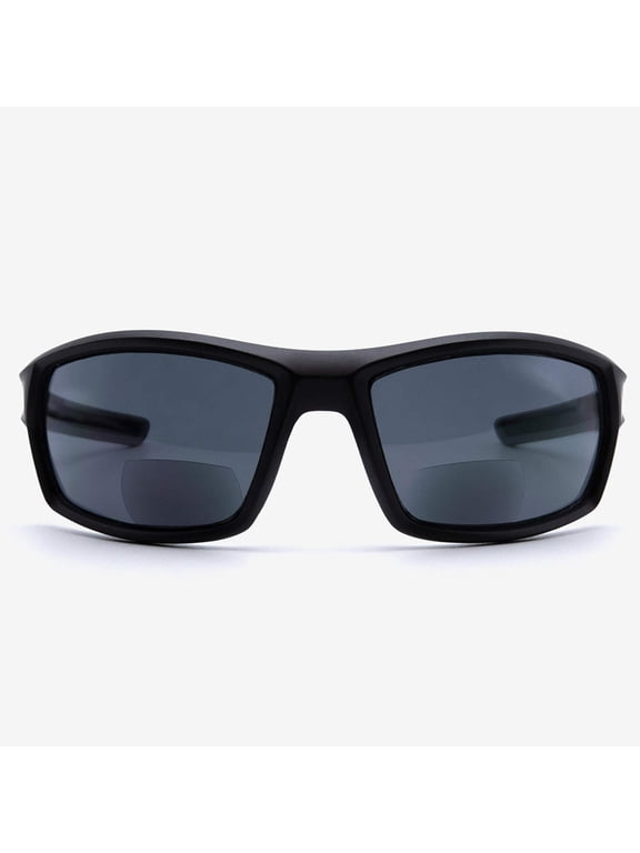 Bifocal Sunglasses Wraparound Readers for Reading Under the Lecce Sun in Blue 1.75