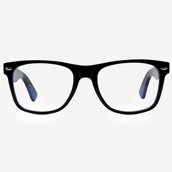 VITENZI Progressive Multifocal Reading Glasses Blue Light Blocking with Clear Multifocus Trifocal Lens Acetate Frame Classic Readers Anti Fog Scratch Asti in Black 3.00