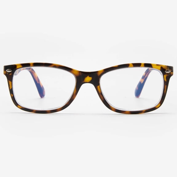 VITENZI Progressive Multifocal Reading Glasses Blue Light Blocking with Clear Multifocus Trifocal Lens Classic Readers Anti Fog Scratch Prato in Tortoise 2.00