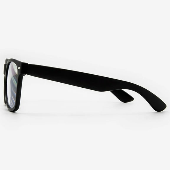 VITENZI Progressive Multifocal Reading Glasses Blue Light Blocking with Clear Multifocus Trifocal Lens Classic Readers Anti Fog Scratch Rimini in Black 2.50