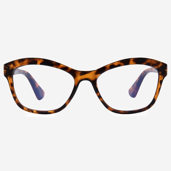 VITENZI Progressive Trifocal Reading Glasses Blue Light Blocking with Clear Lens Classic Readers Anti Fog Scratch Catania in Blue 1.50