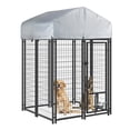 thumbnail image 1 of BOSSIN 4x4x6 FT Heavy Duty Large Dog Kennel Playpen Outdoor with Secure Lock, 1 of 7