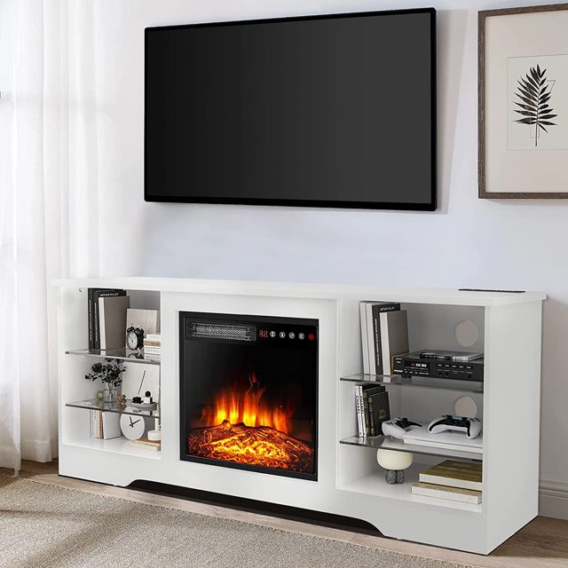 VITESSE 58 Inches TV Stand for TVs up to 65 Inches Console with 18