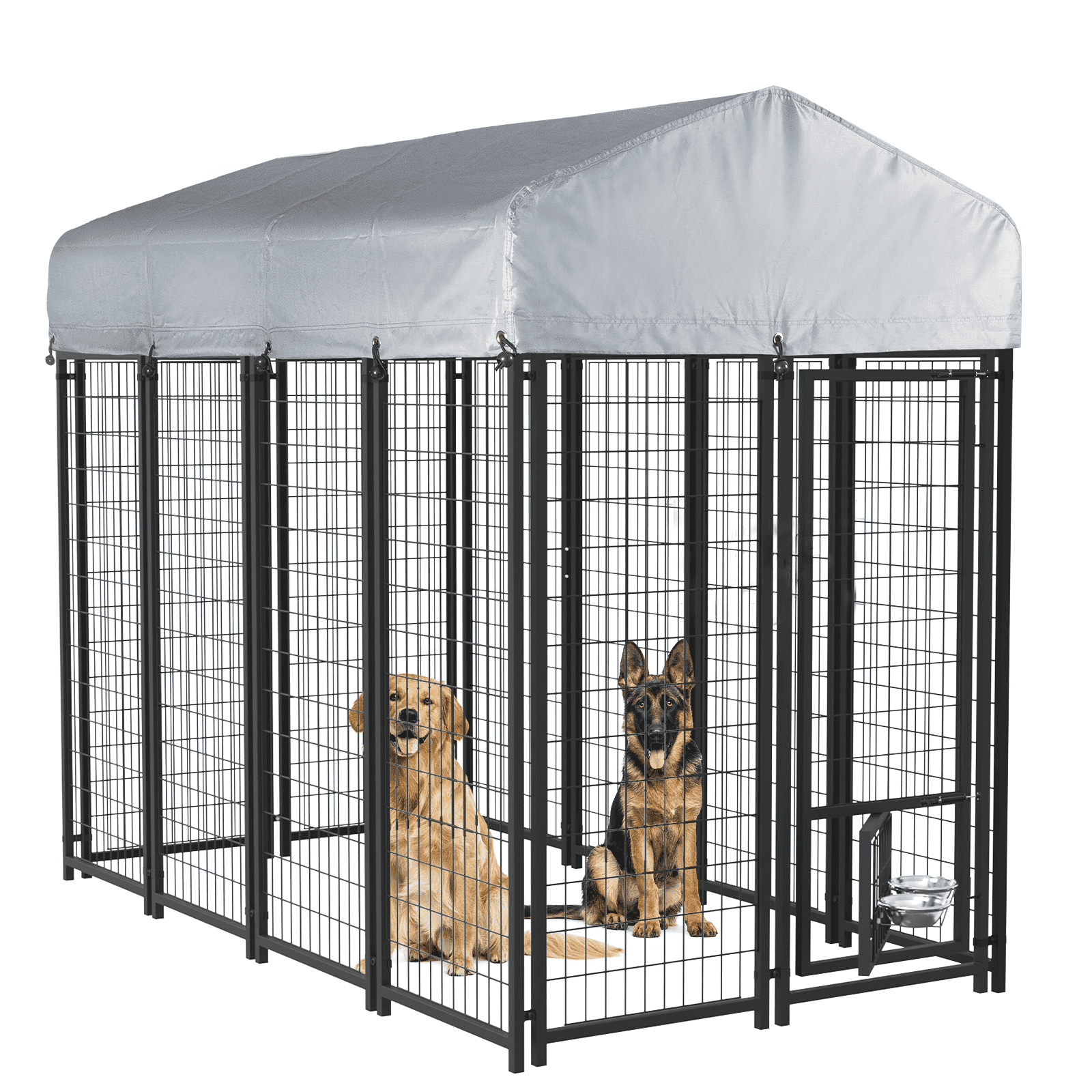 BOSSIN 8x4x6 FT Heavy Duty Large Dog Kennel Playpen Outdoor with Secure Lock