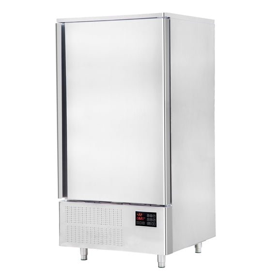 VITLIFE 10-Tray Commercial Blast Freezer, 276L Stainless Steel Blast Chiller for Restaurant, Hotel, Rapid Cooling & Automatic Defrosting, Lowest Temperature -22F (-30C)