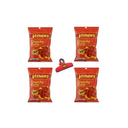 VITNER's Crunchy Curls An Old Chicago Original Flavor, (Pack Of ( 4 ) 3.5 Bags)