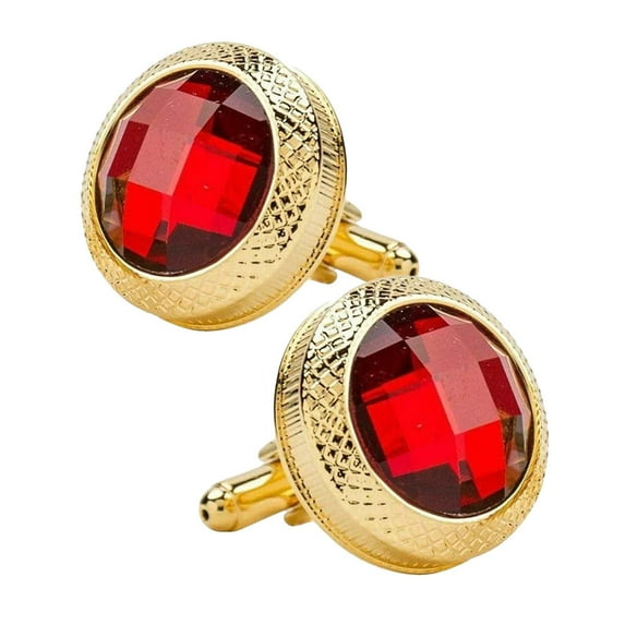 VITTORIO VICO Gold & Silver Colorful Button Cufflinks (18xx Series) by Classy Cufflinks