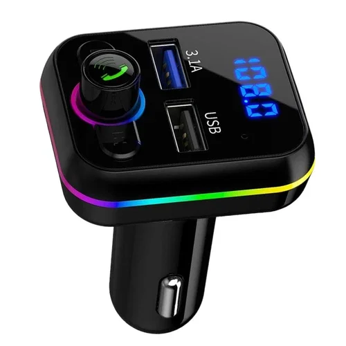 VIVA - 1Pc Bluetooth Wireless Car Fm Transmitter Mp3 Player Radio 2 Usb Charger Adapter