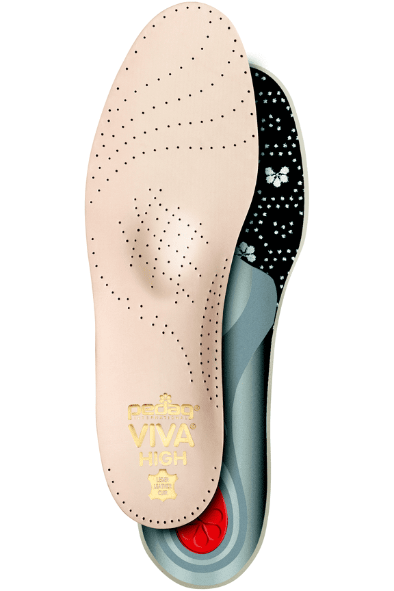 VIVA HIGH Semi-Rigid Support for High Arches with Metatarsal Pad and Heel Cushion, Leather, L7