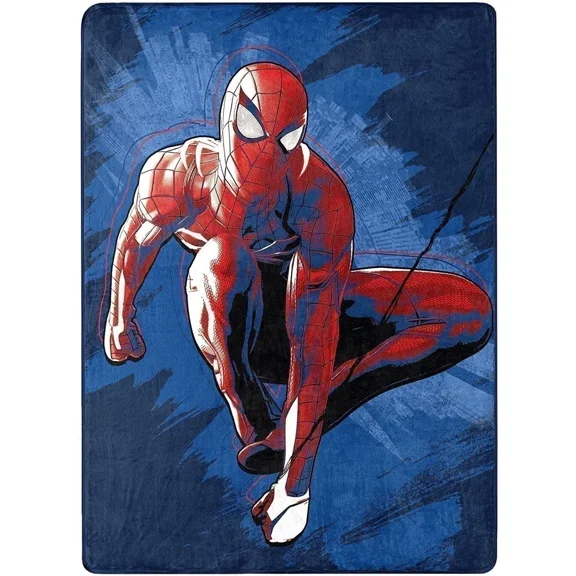 VIVA - Northwest Spider-Man Spidey Splash Silk Touch Throw Blanket, 46" X, 60"