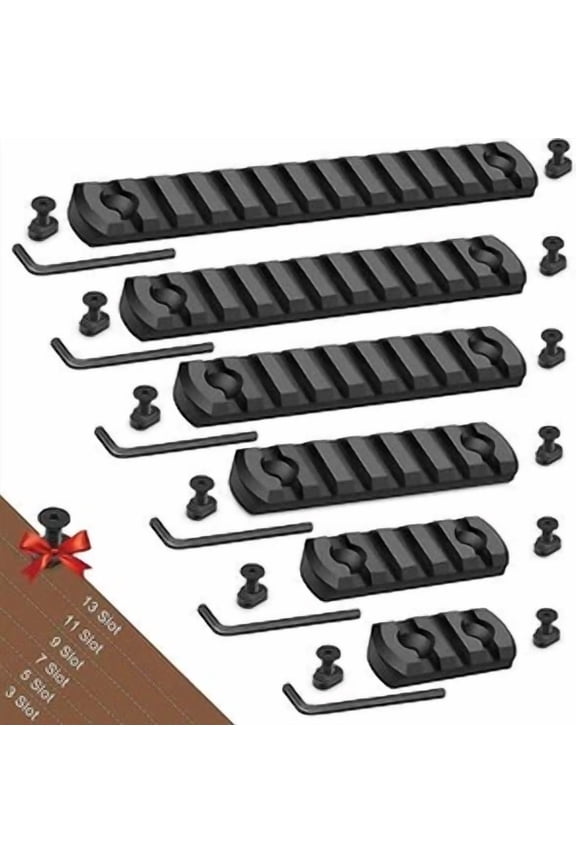 - Single Accessory Rail Set For Mlock 3 5 7 9 11 13 Slots With 13 T-Nuts & Screws,