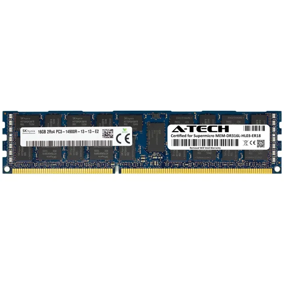 VIVA - Supermicro Certified Mem-Dr316L-Hl03-Er18 Hynix 16Gb Ddr3-1866 Ecc Reg Dimm