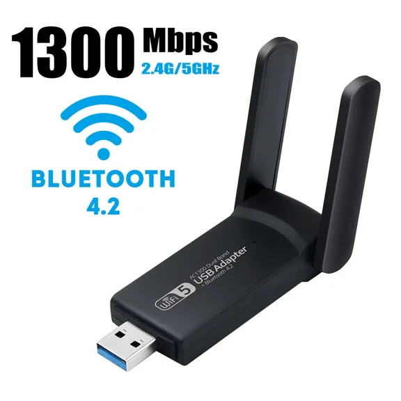 VIVA - Usb 3.0 Wireless Wifi Bluetooth Adapter Long Range Dongle Dual Band Network Card