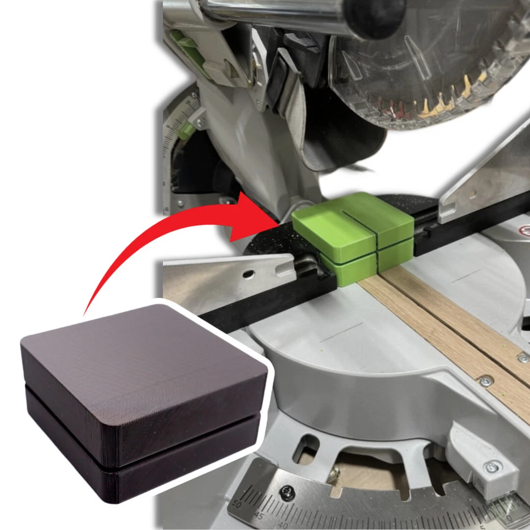 VIVA - Zero Clearance Fence Block Cube For Festool Kapex Miter Saws Ks 120 Colliflower