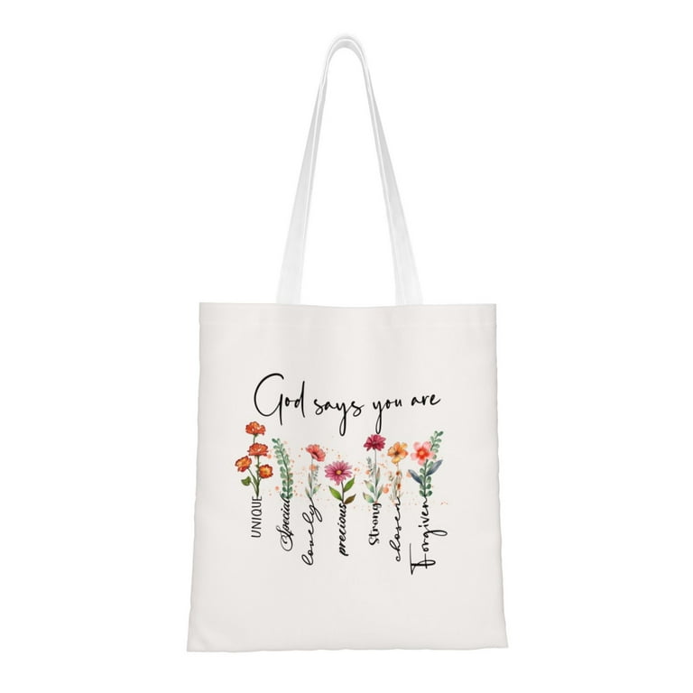 Christian Canvas Tote Bags, Tote Bag Women Christian
