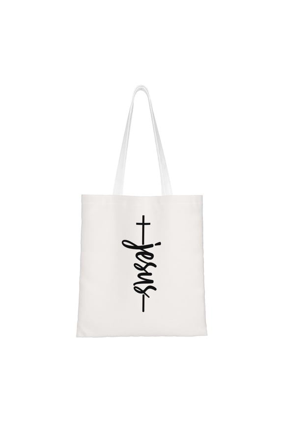 Christian Tote Bags for Women Vintage Canvas Tote Bag for Women Bible Tote Bags for Women Christian Gifts for Women Faith Bible Carrier Church Bags for Women with Jesus Art 5