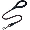 thumbnail image 1 of VIVAGLORY Dog Leash, Heavy Duty Rope Lead with Padded Handle, Reflective, Small, Black, 4 ft, 1 of 6